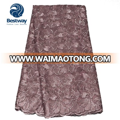 2018 hottest Onion lace fabric embroidered fabric material for women dresses FL2226